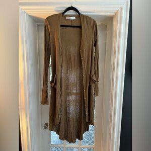 Free people high low light weight cardigan
